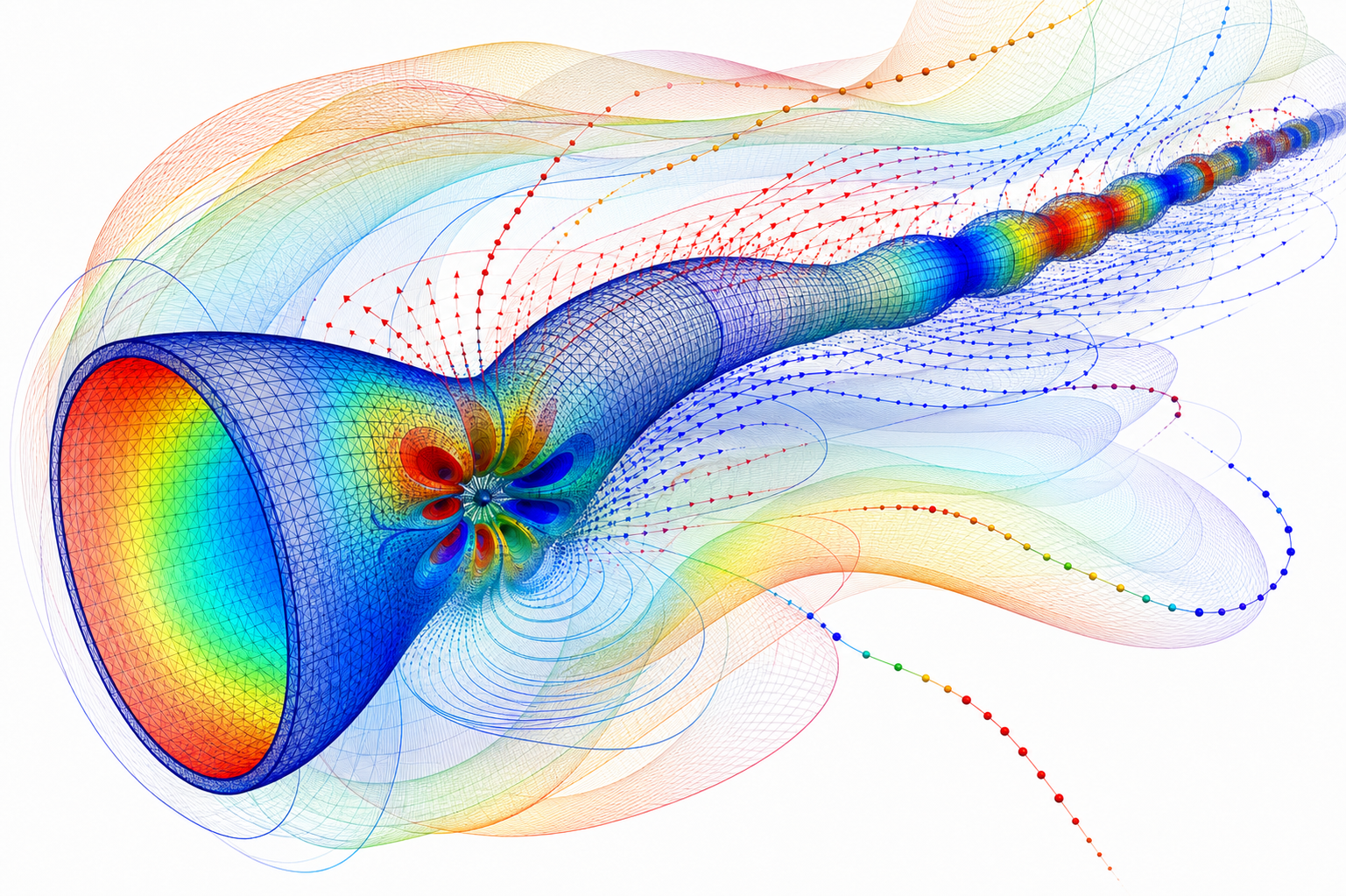 Spectral surfaces and modes in a computational domain